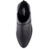 image:imageCUSHIONAIRE Rodeo Cowboy Boots for Women Stylish Short Pointed Toe Western Ankle Boots with Low Block Heel and Back ZipperBlack
