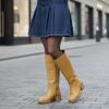 image:imageCUSHIONAIRE Sawyer Genuine Leather Tall Chunky Heel Womens Boots  Pull On Casual Knee High Boots for WomenBanana