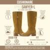 image:imageCUSHIONAIRE Sawyer Genuine Leather Tall Chunky Heel Womens Boots  Pull On Casual Knee High Boots for WomenCamel