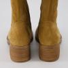 image:imageCUSHIONAIRE Sawyer Genuine Leather Tall Chunky Heel Womens Boots  Pull On Casual Knee High Boots for WomenCamel