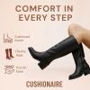 image:imageCUSHIONAIRE Sawyer Tall Chunky Heel Womens Boots  Pull On Casual Knee High Boots for WomenBlack