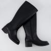 image:imageCUSHIONAIRE Sawyer Tall Chunky Heel Womens Boots  Pull On Casual Knee High Boots for WomenBlack