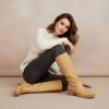 image:imageCUSHIONAIRE Sawyer Tall Chunky Heel Womens Boots  Pull On Casual Knee High Boots for WomenHoney