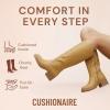 image:imageCUSHIONAIRE Sawyer Tall Chunky Heel Womens Boots  Pull On Casual Knee High Boots for WomenHoney