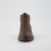 image:imageCUSHIONAIRE Taco Womens Ankle Bootie  Low Heel Ankle Boots for Women with Memory Foam Comfort Side Zipper and Wide Widths AvailableBrown Smooth