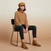 image:imageCUSHIONAIRE Taco Womens Ankle Bootie  Low Heel Ankle Boots for Women with Memory Foam Comfort Side Zipper and Wide Widths AvailableChestnut Smooth