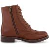 image:imageCUSHIONAIRE Womens Boyfriend wing tip boot Memory Foam Wide Widths AvailableCognac