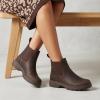 image:imageCUSHIONAIRE Womens Britain Chelsea Boots Soft Vegan Leather NonSlip Sole Memory Foam Back Pull Tab Ankle Boots for Women Wide WidthsEspresso