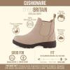 image:imageCUSHIONAIRE Womens Britain Chelsea Boots Soft Vegan Leather NonSlip Sole Memory Foam Back Pull Tab Ankle Boots for Women Wide WidthsSand