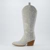 image:imageCUSHIONAIRE Womens Caress tall western boot Memory Foam Wide Widths AvailableSilver