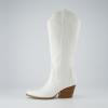 image:imageCUSHIONAIRE Womens Caress tall western boot Memory Foam Wide Widths AvailableWhite