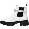 image:imageCUSHIONAIRE Womens Clover slip on chelsea boot with Detachable Chain Memory FoamWhite