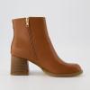 image:imageCUSHIONAIRE Womens Dante block heel dress boot Memory Foam Wide Widths AvailableCognac