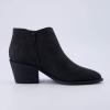 image:imageCUSHIONAIRE Womens Edith cut out ankle bootie Memory Foam Wide Widths AvailableBlack