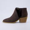 image:imageCUSHIONAIRE Womens Edith cut out ankle bootie Memory Foam Wide Widths AvailableBrown