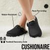 image:imageCUSHIONAIRE Womens Fable Recovery Clog with Faux Fur Lining and ComfortBlack