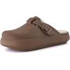 image:imageCUSHIONAIRE Womens Fable Recovery Clog with Faux Fur Lining and ComfortBrown
