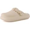 image:imageCUSHIONAIRE Womens Fable Recovery Clog with Faux Fur Lining and ComfortKhaki