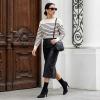 image:imageCUSHIONAIRE Womens Gipsee stretch knit Heel Memory FoamBlack