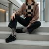 image:imageCUSHIONAIRE Womens Granola Previous Buckle Issue Fixed Genuine Suede Cork Footbed Platform Clog Comfort Wide Widths AvailableBlack