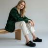 image:imageCUSHIONAIRE Womens Granola Previous Buckle Issue Fixed Genuine Suede Cork Footbed Platform Clog Comfort Wide Widths AvailableBlack