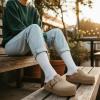 image:imageCUSHIONAIRE Womens Granola Previous Buckle Issue Fixed Genuine Suede Cork Footbed Platform Clog Comfort Wide Widths AvailableKhaki