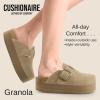 image:imageCUSHIONAIRE Womens Granola Previous Buckle Issue Fixed Genuine Suede Cork Footbed Platform Clog Comfort Wide Widths AvailableKhaki