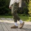 image:imageCUSHIONAIRE Womens Granola Previous Buckle Issue Fixed Genuine Suede Cork Footbed Platform Clog Comfort Wide Widths AvailableKhaki