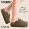 image:imageCUSHIONAIRE Womens Granola Previous Buckle Issue Fixed Genuine Suede Cork Footbed Platform Clog Comfort Wide Widths AvailableTaupe