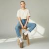 image:imageCUSHIONAIRE Womens Granola Previous Buckle Issue Fixed Genuine Suede Cork Footbed Platform Clog Comfort Wide Widths AvailableTaupe