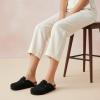 image:imageCUSHIONAIRE Womens Hana Cork footbed clog with Genuine Leather upper Faux Fur lining and ComfortBlack