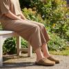 image:imageCUSHIONAIRE Womens Hana Cork footbed clog with Genuine Leather upper Faux Fur lining and ComfortBrown