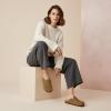 image:imageCUSHIONAIRE Womens Hana Cork footbed clog with Genuine Leather upper Faux Fur lining and ComfortBrown