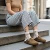 image:imageCUSHIONAIRE Womens Hana Cork footbed clog with Genuine Leather upper Faux Fur lining and ComfortBrown