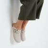 image:imageCUSHIONAIRE Womens Hana Cork footbed clog with Genuine Leather upper Faux Fur lining and ComfortStone