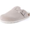 image:imageCUSHIONAIRE Womens Hana Cork footbed clog with Genuine Leather upper Faux Fur lining and ComfortStone