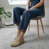 image:imageCUSHIONAIRE Womens Hana Cork footbed clog with Genuine Leather upper Faux Fur lining and ComfortTaupe