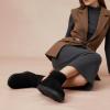 image:imageCUSHIONAIRE Womens Hipster pull on boot Memory FoamBlack Vegan Suede