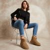 image:imageCUSHIONAIRE Womens Hipster pull on boot Memory FoamCheetah Genuine Suede
