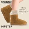 image:imageCUSHIONAIRE Womens Hipster pull on boot Memory FoamChestnut Genuine Suede