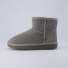 image:imageCUSHIONAIRE Womens Hipster pull on boot Memory FoamGrey Genuine Suede