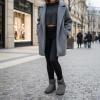 image:imageCUSHIONAIRE Womens Hipster pull on boot Memory FoamGrey Genuine Suede