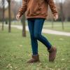 image:imageCUSHIONAIRE Womens Hipster pull on boot Memory FoamTaupe Genuine Suede