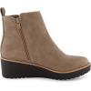 image:imageCUSHIONAIRE Womens Ilena wedge boot Memory Foam Wide Widths AvailableTaupe
