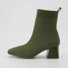 image:imageCUSHIONAIRE Womens Milo Stretch Ankle Sock Boot  Soft Knit Upper Memory Foam Padding Lightweight 175 Heel Wide Widths AvailableDark Olive