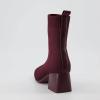 image:imageCUSHIONAIRE Womens Milo Stretch Ankle Sock Boot  Soft Knit Upper Memory Foam Padding Lightweight 175 Heel Wide Widths AvailablePlum