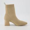 image:imageCUSHIONAIRE Womens Milo Stretch Ankle Sock Boot  Soft Knit Upper Memory Foam Padding Lightweight 175 Heel Wide Widths AvailableSand