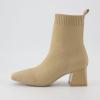 image:imageCUSHIONAIRE Womens Milo Stretch Ankle Sock Boot  Soft Knit Upper Memory Foam Padding Lightweight 175 Heel Wide Widths AvailableSand