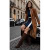 image:imageCUSHIONAIRE Womens Porsha Slouchy Vegan Suede MidCalf Scrunch Boot with Pointed Toe Memory Foam amp 3Inch Heel  Wide Widths AvailableChocolate