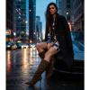 image:imageCUSHIONAIRE Womens Porsha Slouchy Vegan Suede MidCalf Scrunch Boot with Pointed Toe Memory Foam amp 3Inch Heel  Wide Widths AvailableOlive